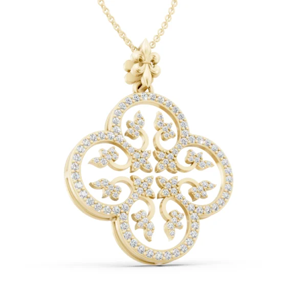 Diamond Clover Pendant