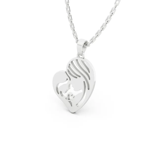 Gold Mother and Child Pendant