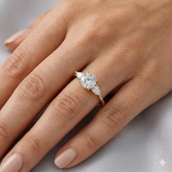 Three Stone Engagement Ring