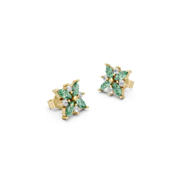 Emerald Stud Earrings
