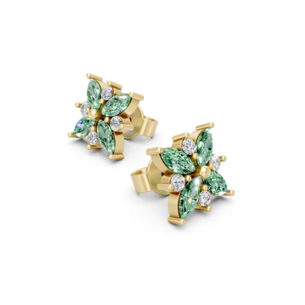 Emerald Stud Earrings