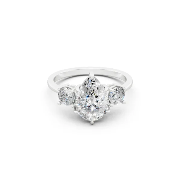 Exquisite Pear Accent Ring