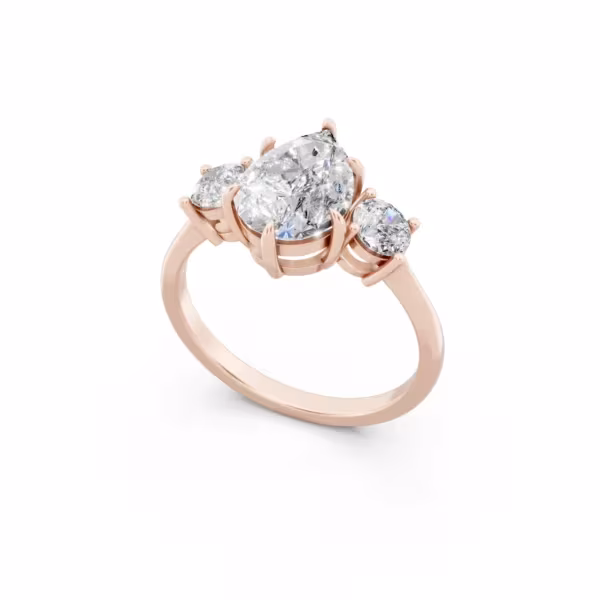 Exquisite Pear Accent Ring