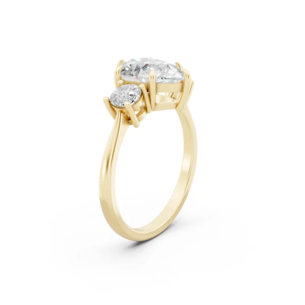 Exquisite Pear Accent Ring