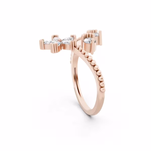 Flower Bypass Ring