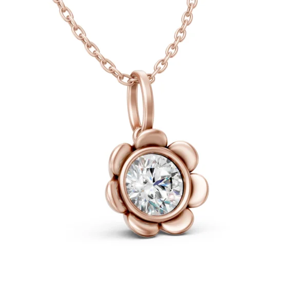 Flower Solitaire Pendant