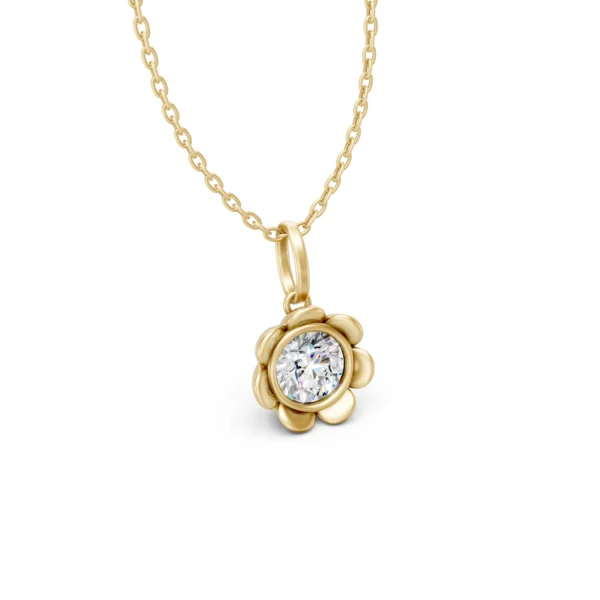Flower Solitaire Pendant