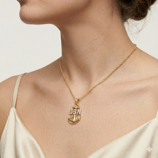 USN Anchor Pendant