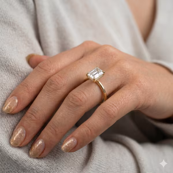 Emerald Cut Engagement Ring
