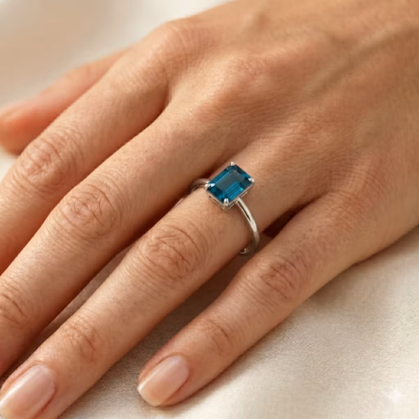 Topaz Engagement Ring