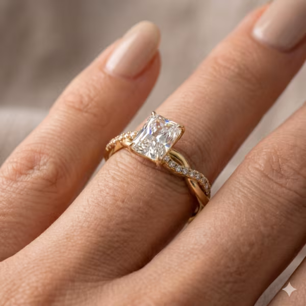 Twisted Radiant Ring