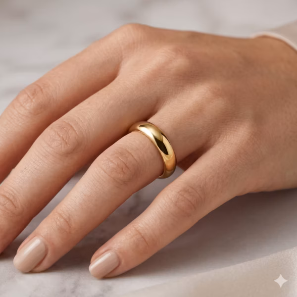 Couple Plain Wedding Band
