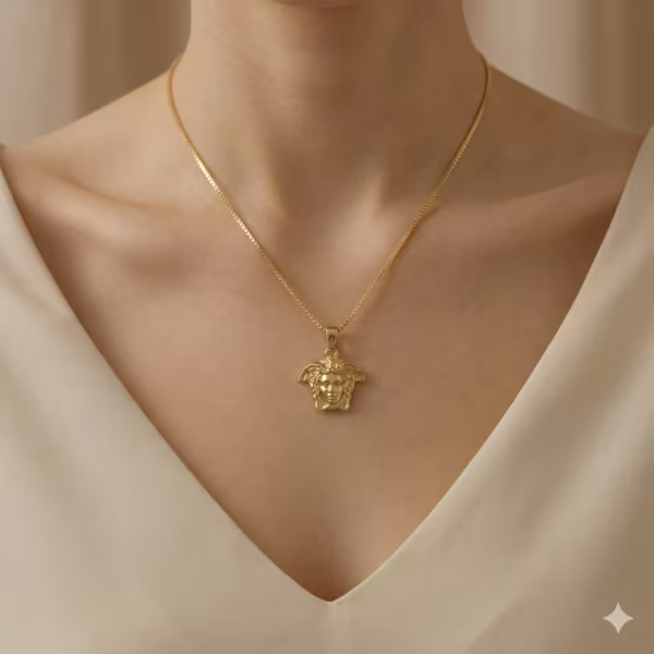Medusa Gold Pendant