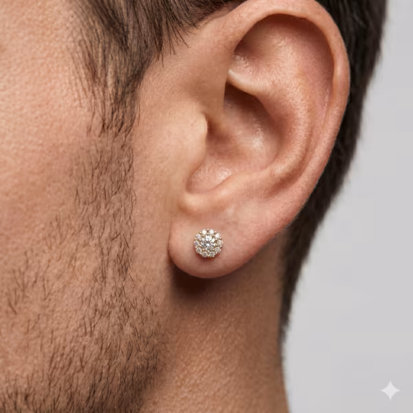 Diamond Cluster Earrings