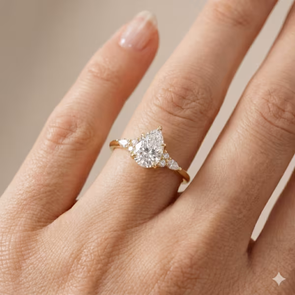 Pear Solitaire Engagement Ring