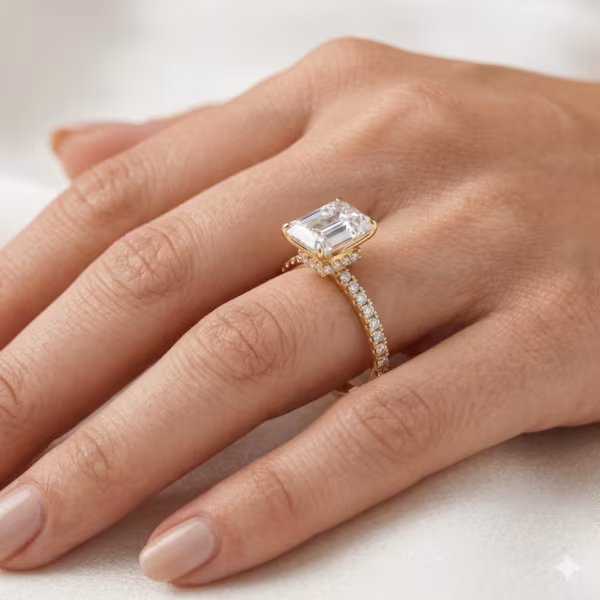 Hidden Halo Radiant Ring