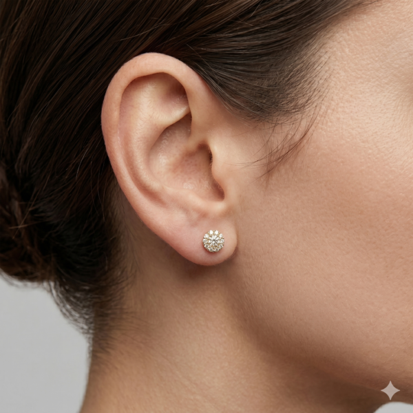 Diamond Cluster Earrings