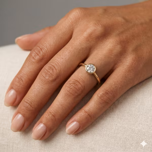 Bezel Engagement Ring