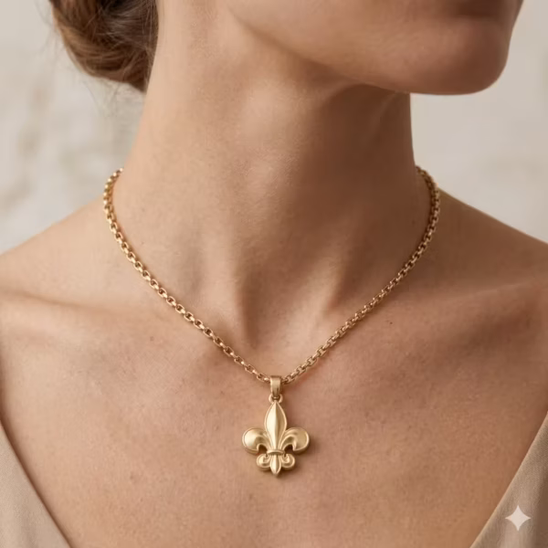 Gold Fleur de Lis Pendant
