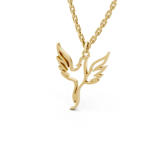 Gold Phoenix Pendant