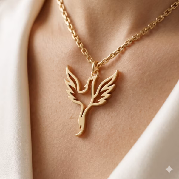 Gold Phoenix Pendant