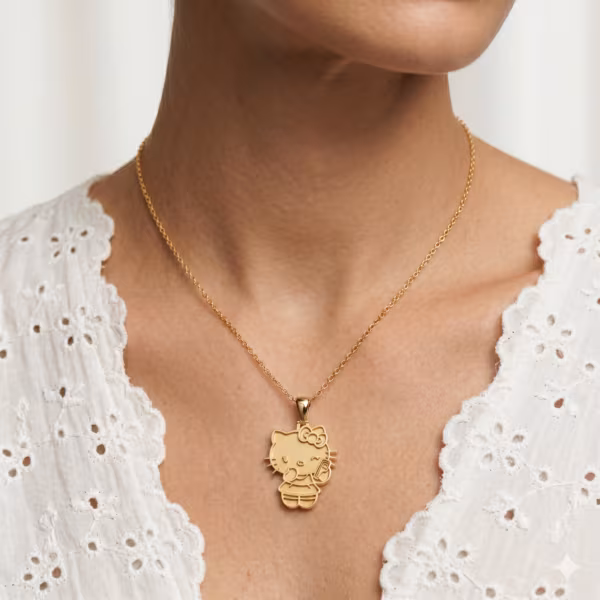 Hello Kitty Gold Pendant