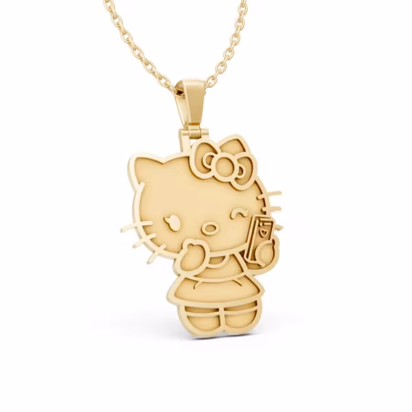 Hello Kitty Gold Pendant