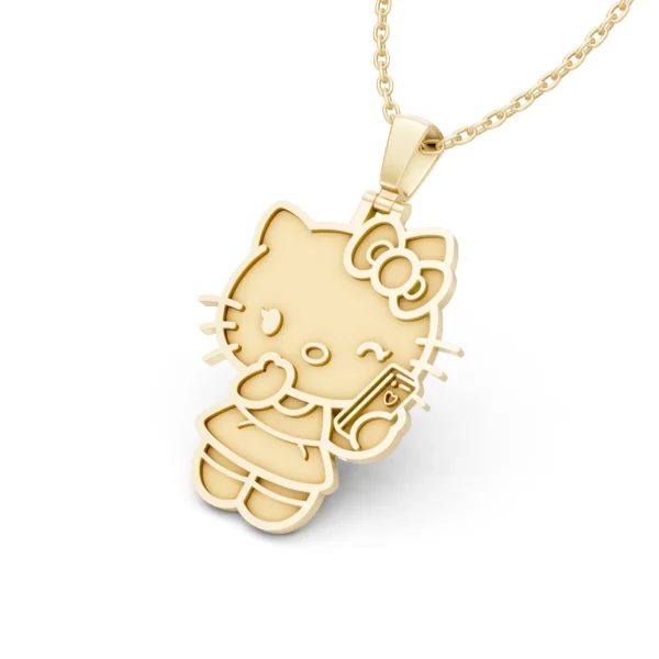 Hello Kitty Gold Pendant