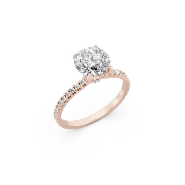 Hidden Halo Engagement Ring