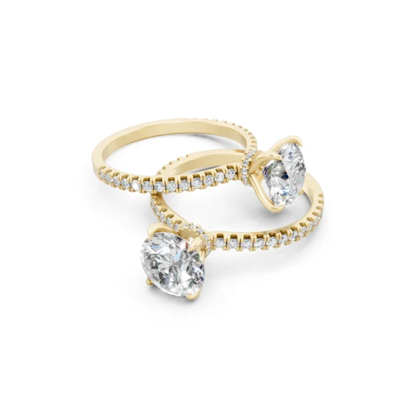 Hidden Halo Engagement Ring