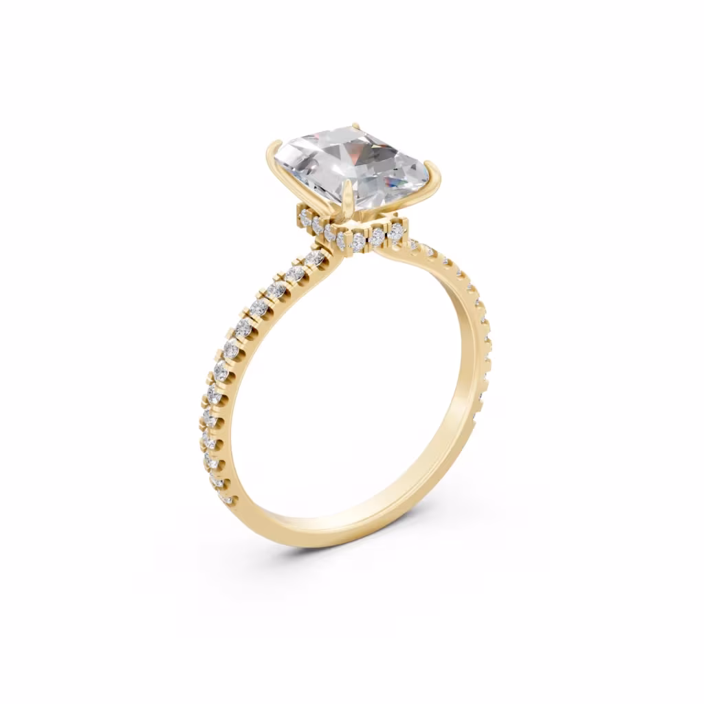 Hidden Halo Radiant Ring