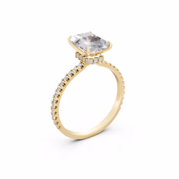 Hidden Halo Radiant Ring