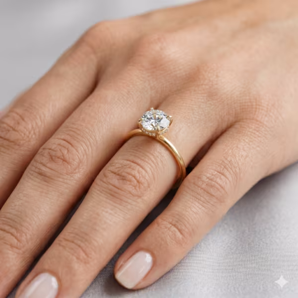 Hidden Halo Ring
