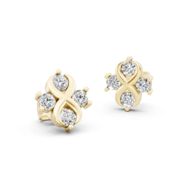 Infinity Diamond Earrings