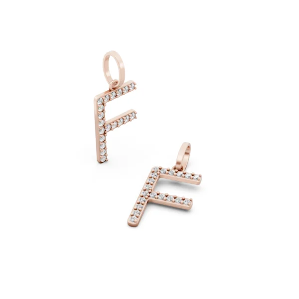Diamond Initial Pendant