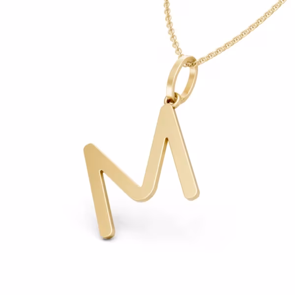 Gold Initial Pendant