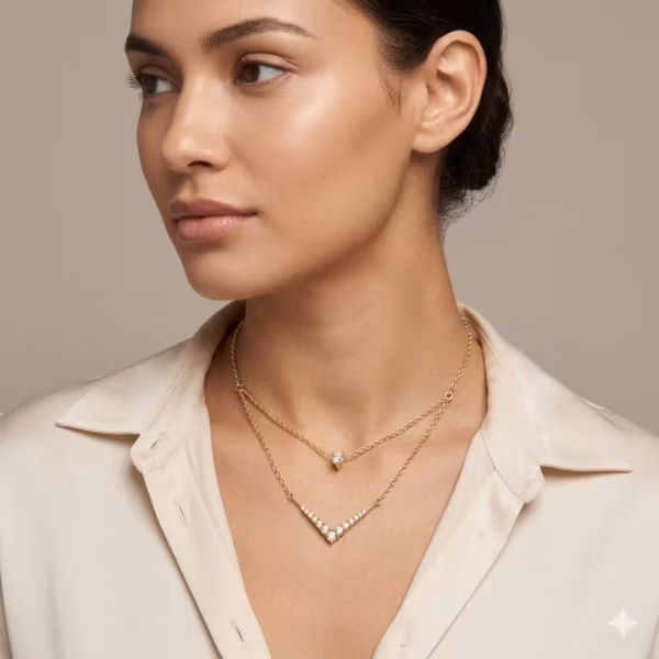 Layered Diamond Necklace