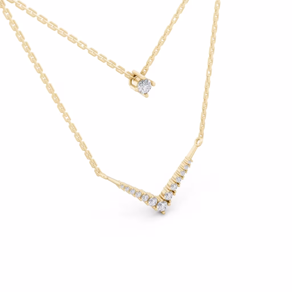 Layered Diamond Necklace