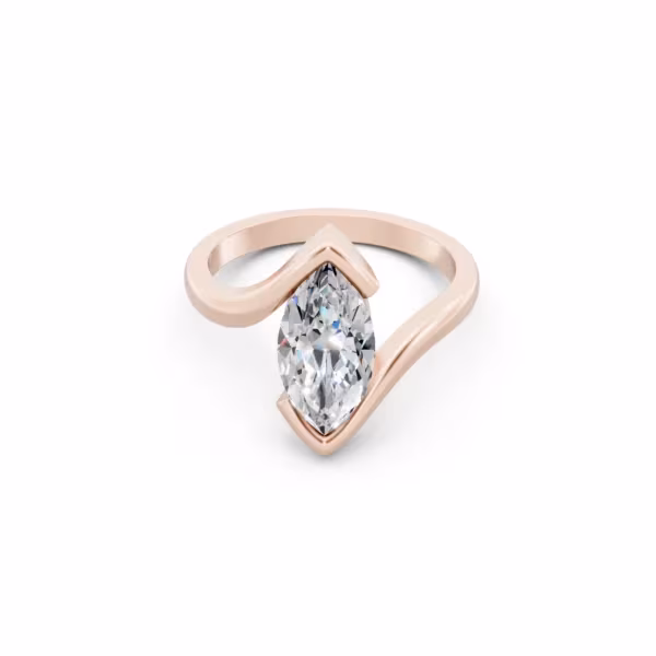 Marquise Bypass Ring