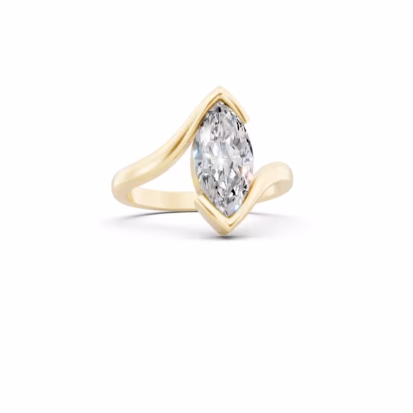 Marquise Bypass Ring