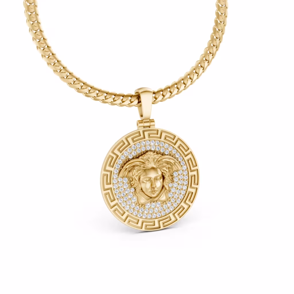Medusa Medallion Pendant