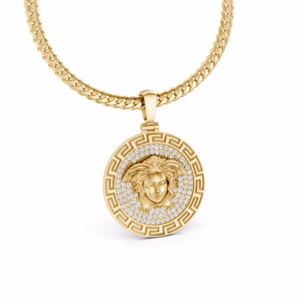 Medusa Medallion Pendant