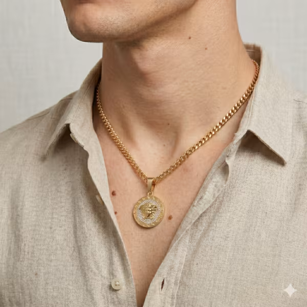Medusa Medallion Pendant