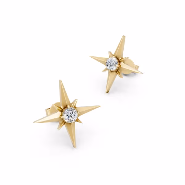 North Star Stud Earrings