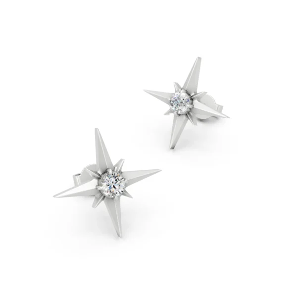 North Star Stud Earrings