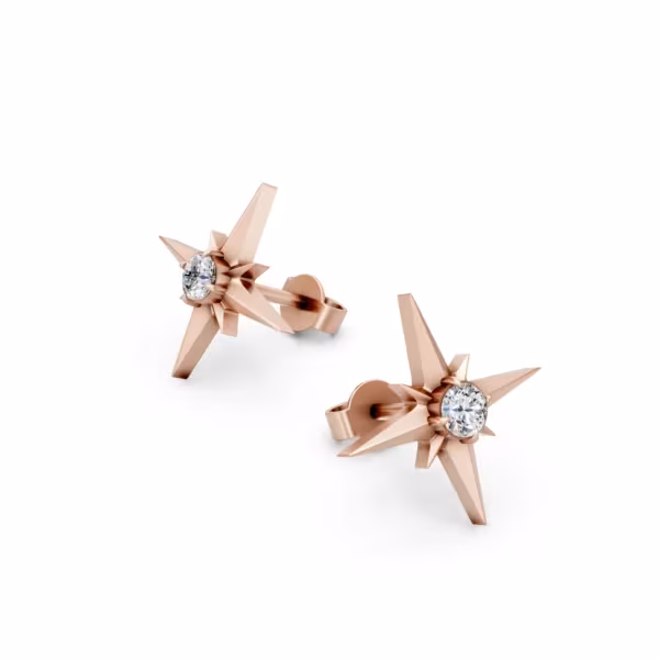 North Star Stud Earrings