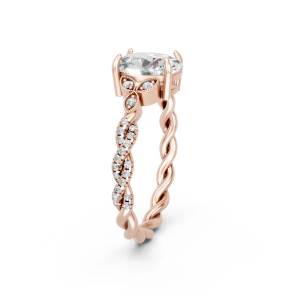 Oval Twisted Rope Ring