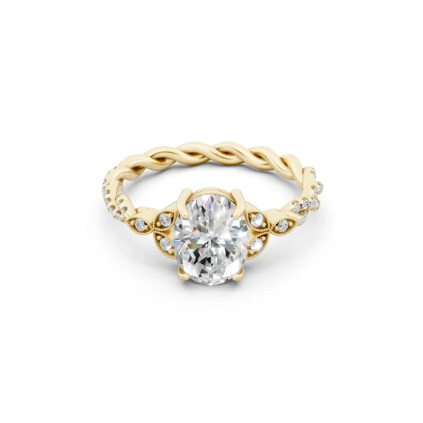 Oval Twisted Rope Ring