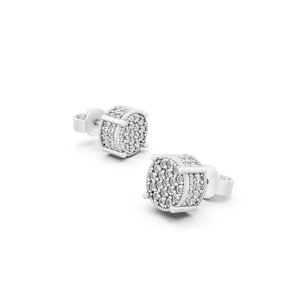 Pave Diamond Earrings