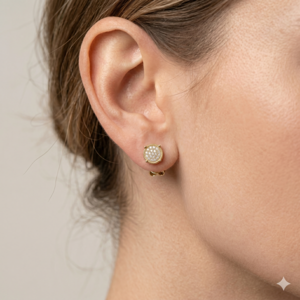 Pave Diamond Earrings